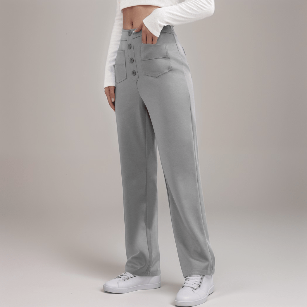 Elsa™ | Högmidjade Elastiska Byxo - Fyndora - Fyndora -