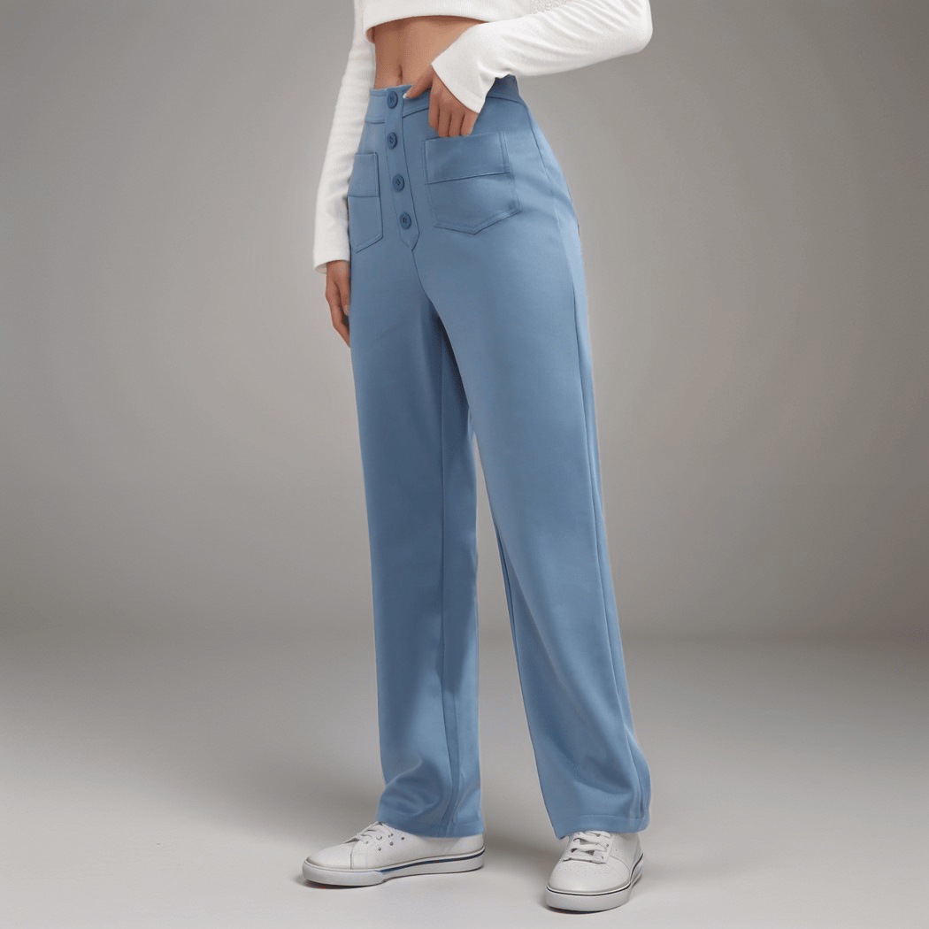 Elsa™ | Högmidjade Elastiska Byxo - Fyndora - Fyndora -