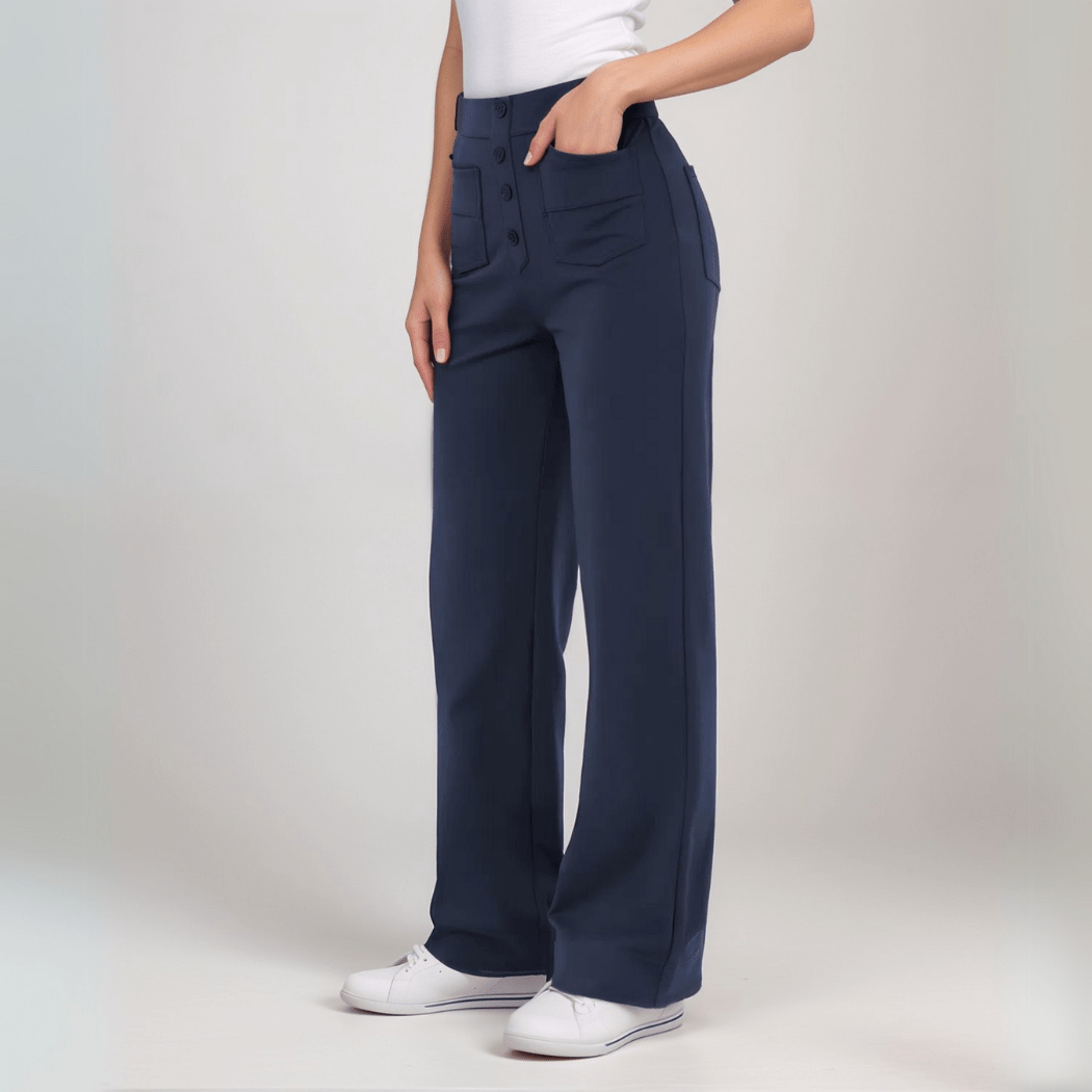 Elsa™ | Högmidjade Elastiska Byxo - Fyndora - Fyndora -