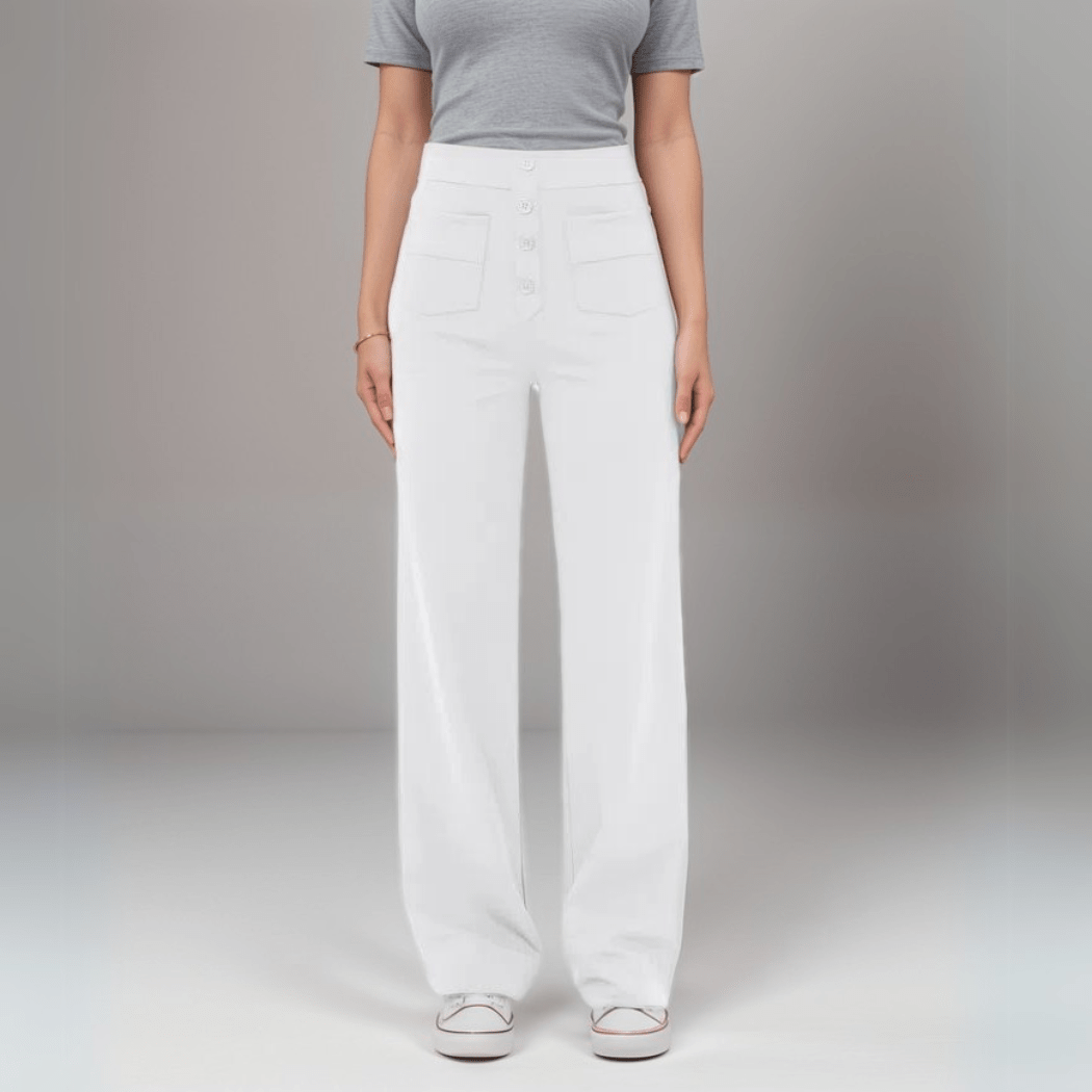 Elsa™ | Högmidjade Elastiska Byxo - Fyndora - Fyndora -
