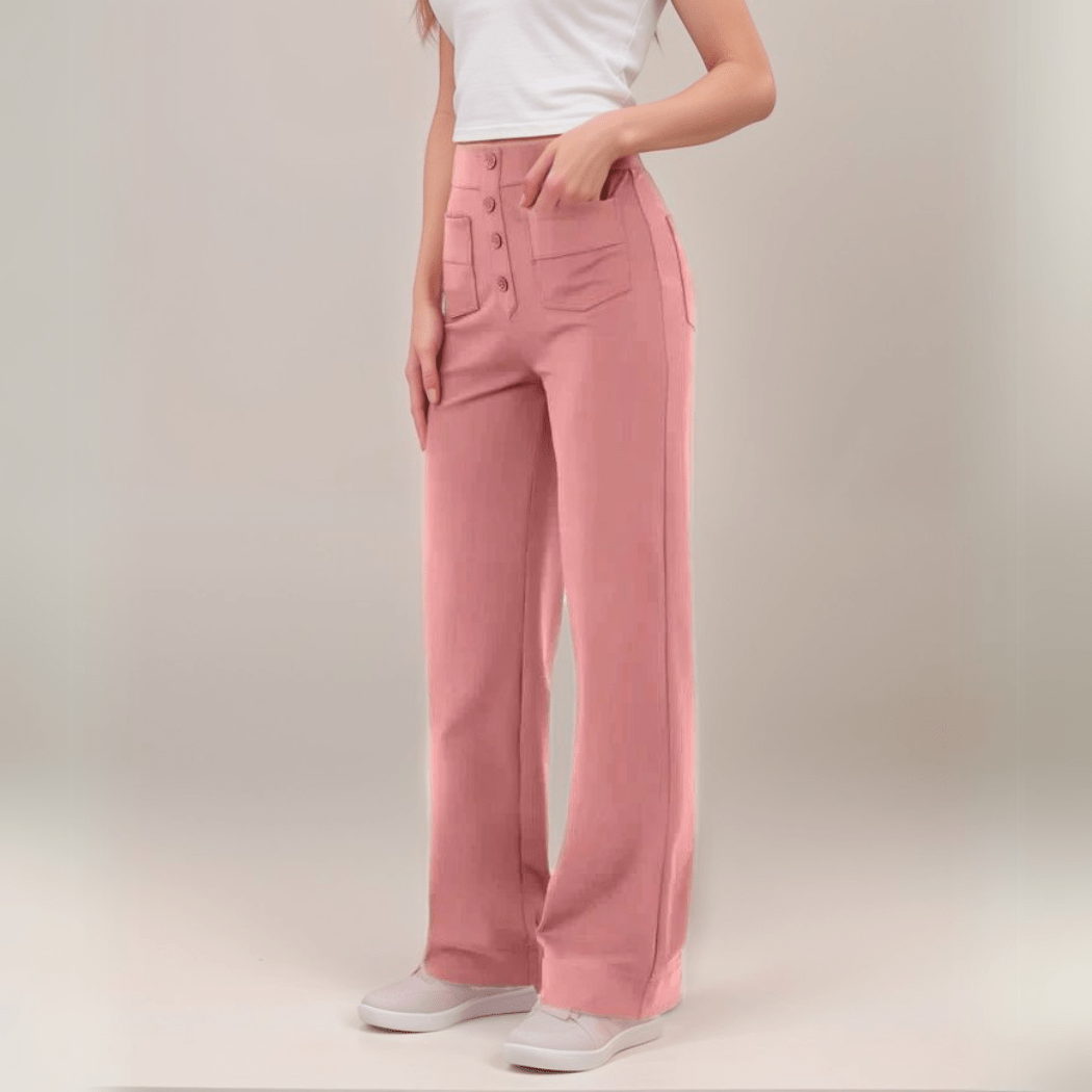 Elsa™ | Högmidjade Elastiska Byxo - Fyndora - Fyndora -
