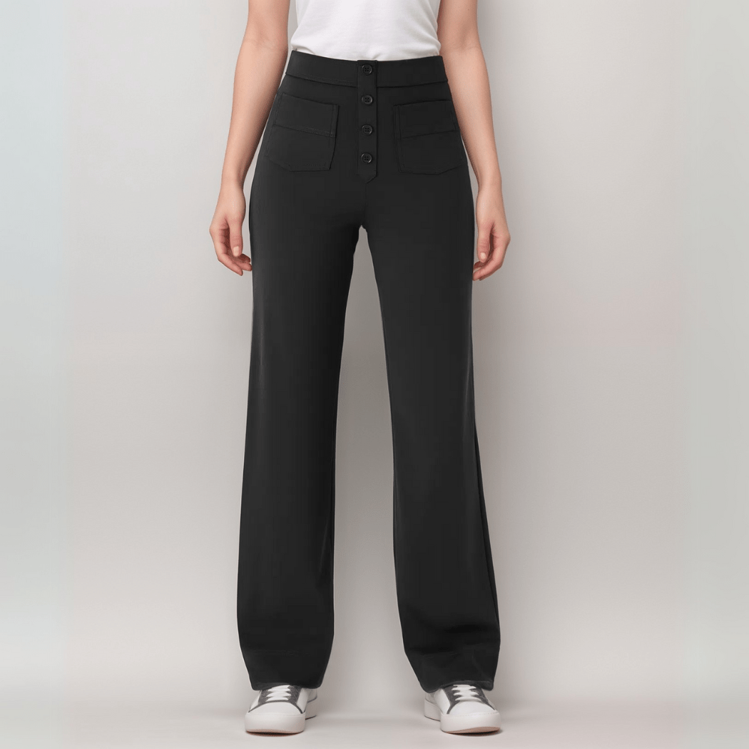 Elsa™ | Högmidjade Elastiska Byxo - Fyndora - Fyndora -