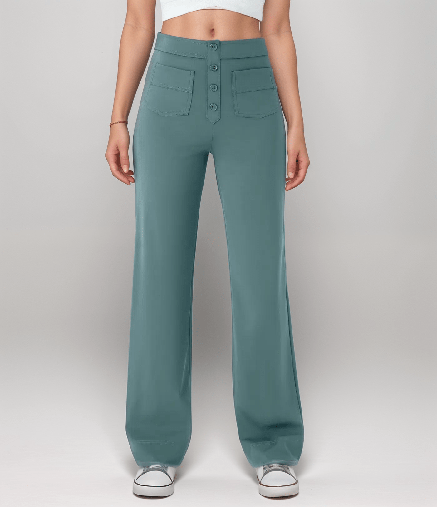 Elsa™ | Högmidjade Elastiska Byxo - Fyndora - Fyndora -