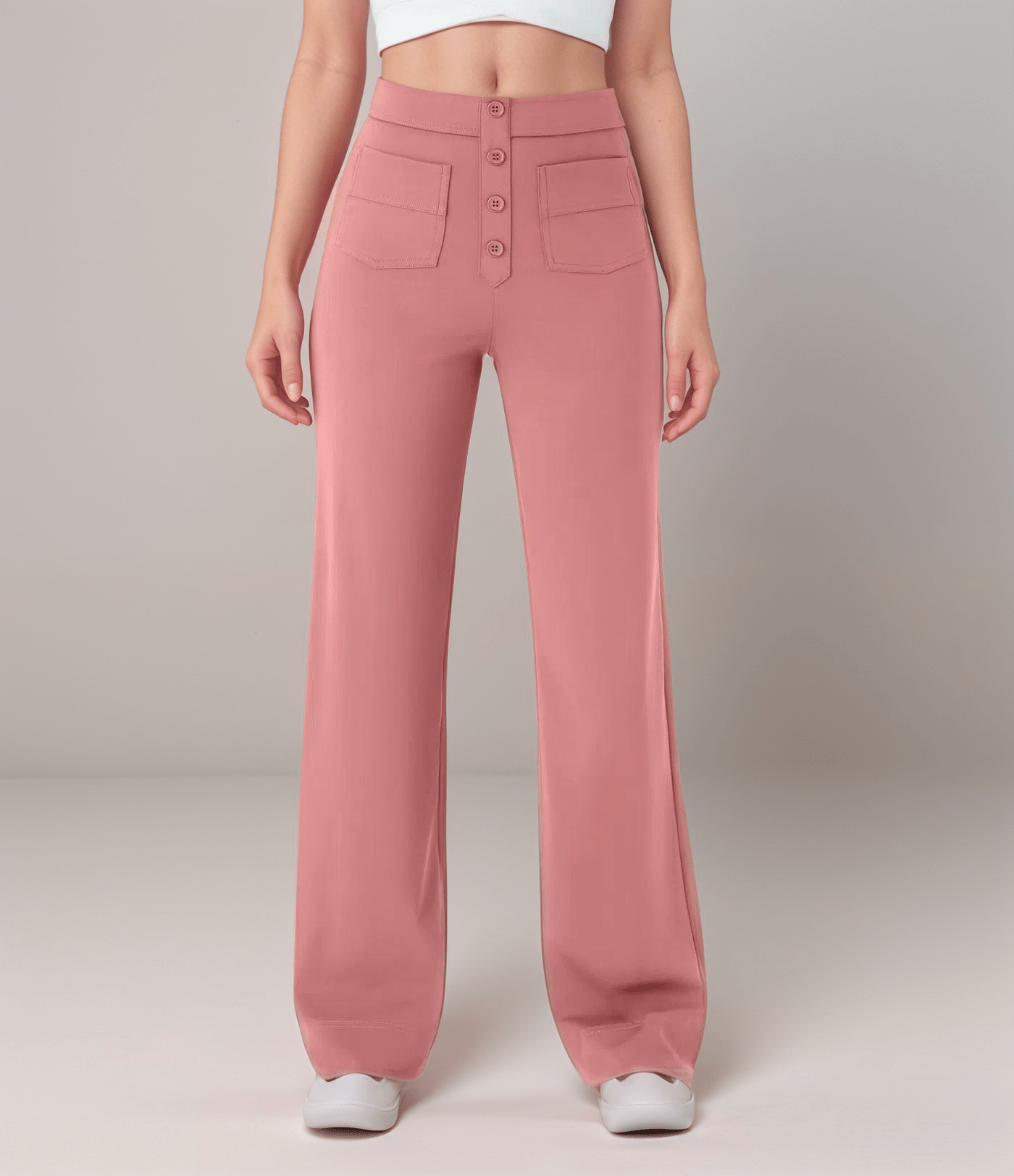 Elsa™ | Högmidjade Elastiska Byxo - Fyndora - Fyndora -