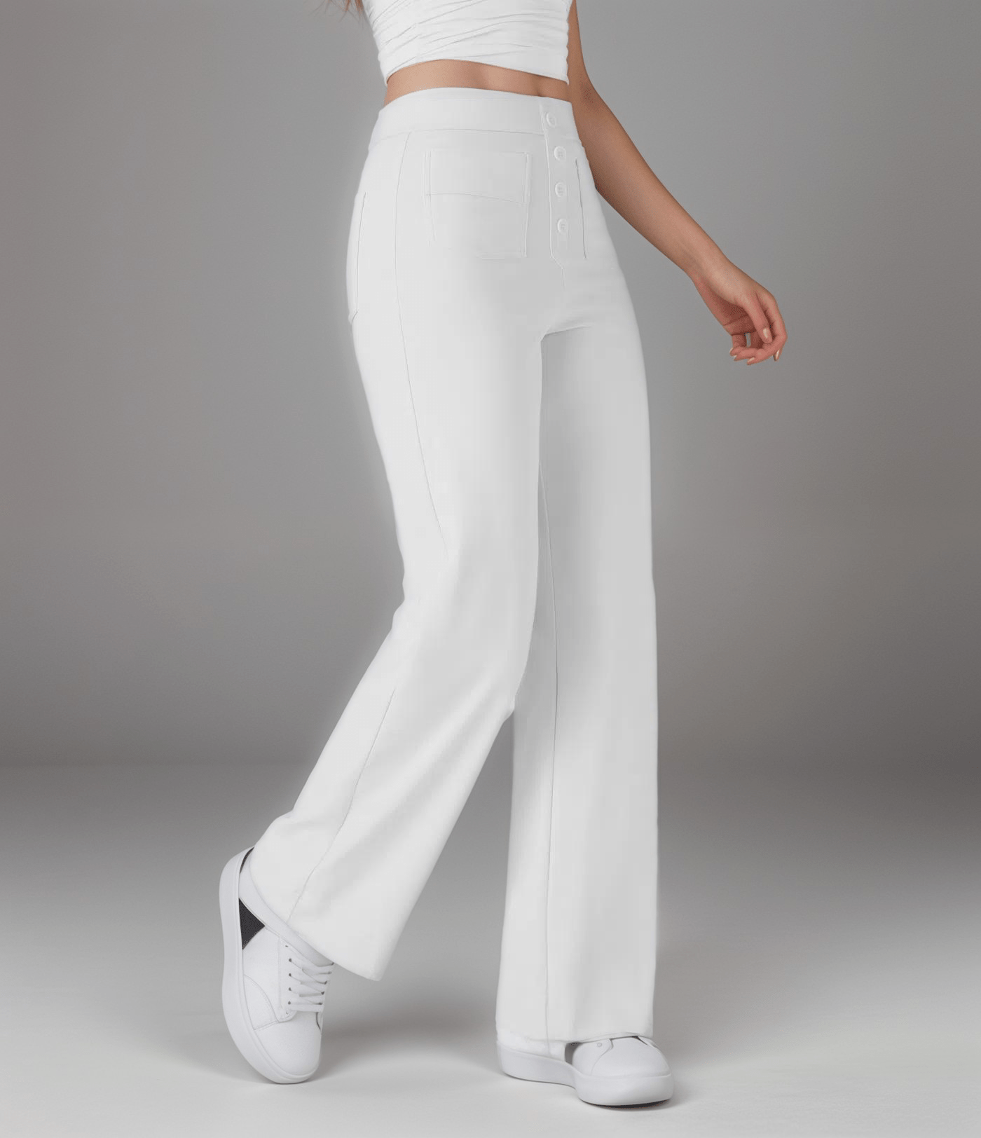 Elsa™ | Högmidjade Elastiska Byxo - Fyndora - Fyndora -