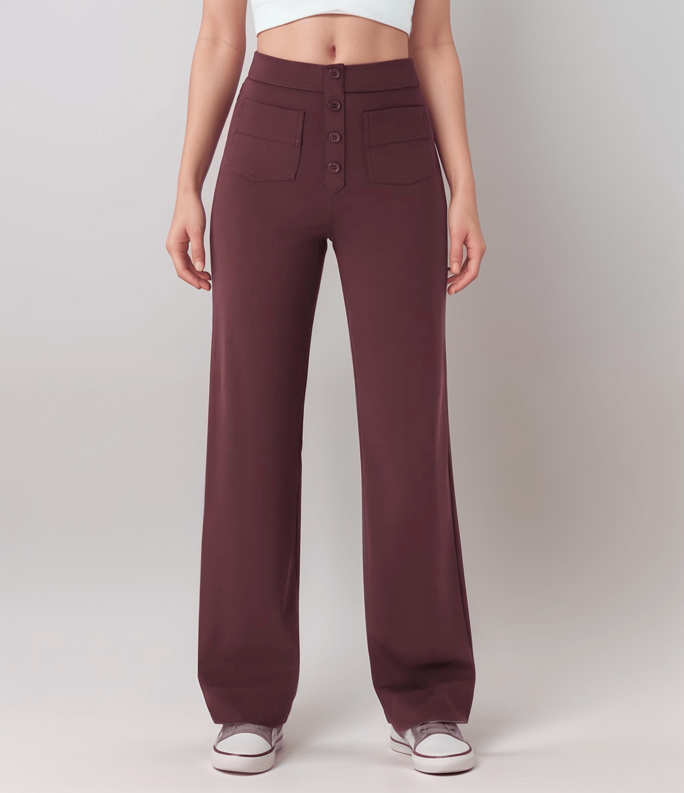 Elsa™ | Högmidjade Elastiska Byxo - Fyndora - Fyndora -