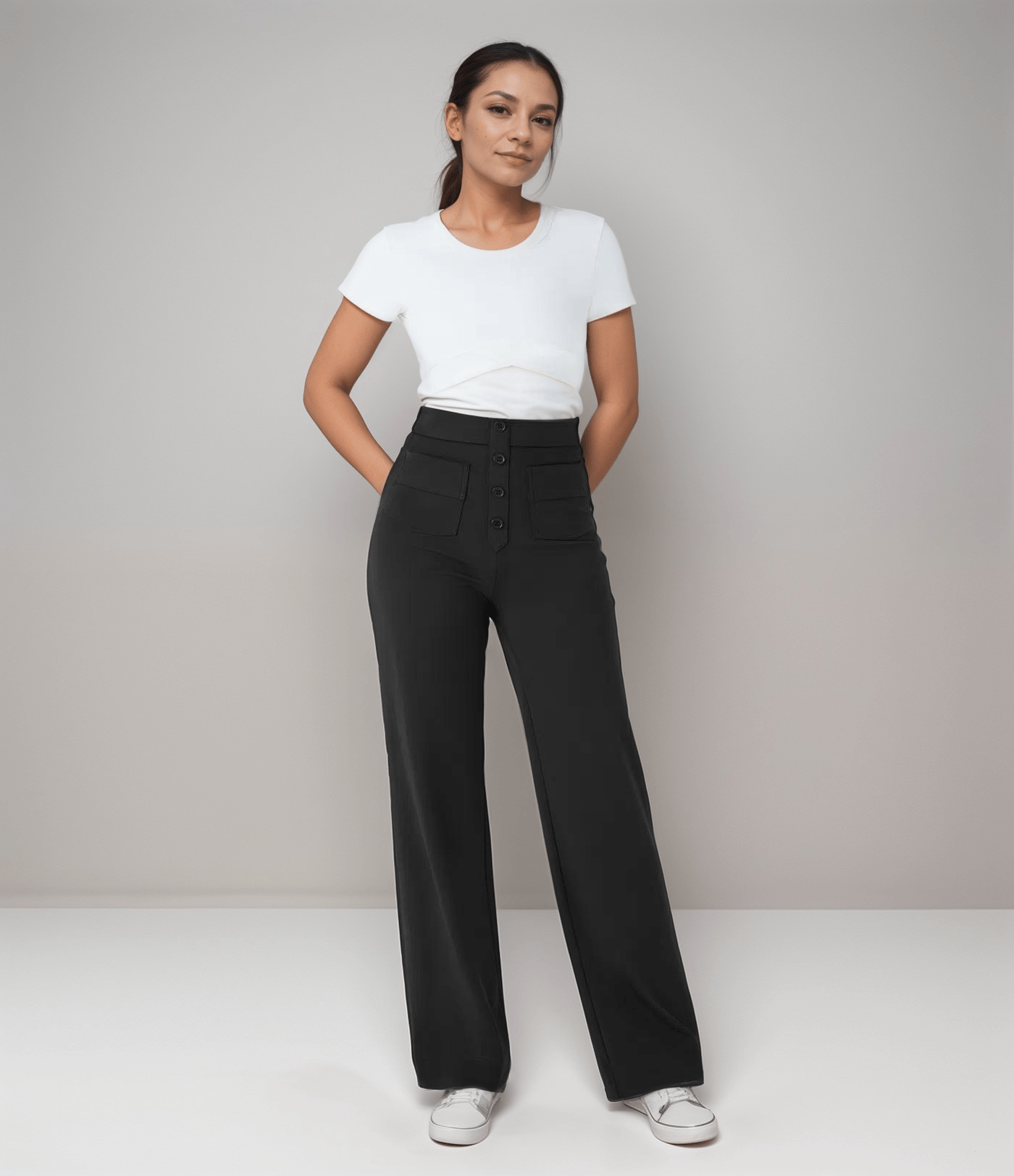 Elsa™ | Högmidjade Elastiska Byxo - Fyndora - Fyndora - 